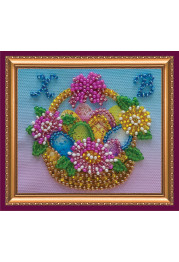Bead Embroidery Magnet Kit "Easter basket – 1"