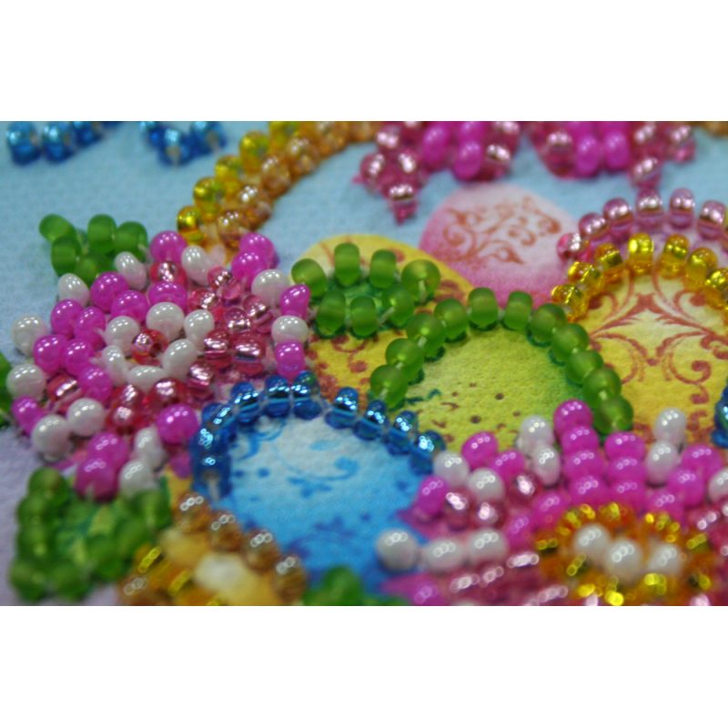 Bead Embroidery Magnet Kit "Easter basket – 1"