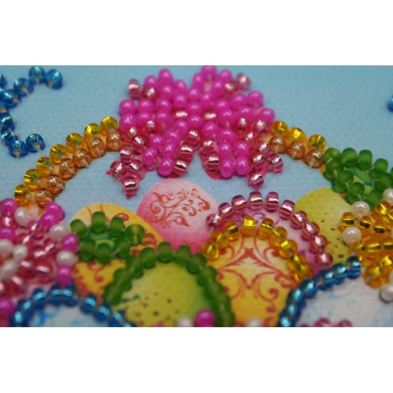 Bead Embroidery Magnet Kit "Easter basket – 1"