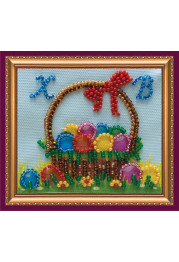 Bead Embroidery Magnet Kit "Easter basket – 2"