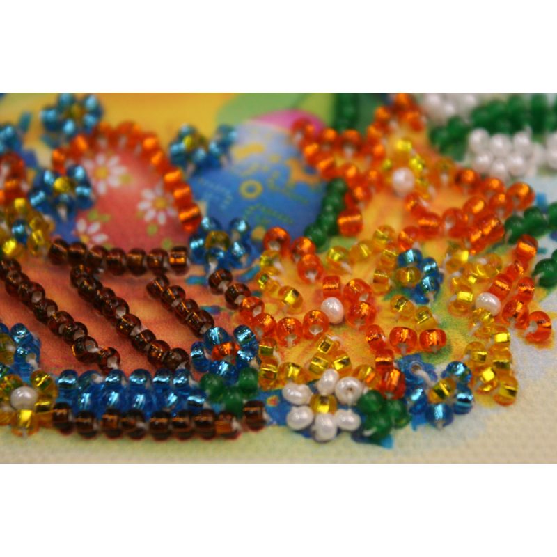 Bead Embroidery Magnet Kit "Easter basket – 3"