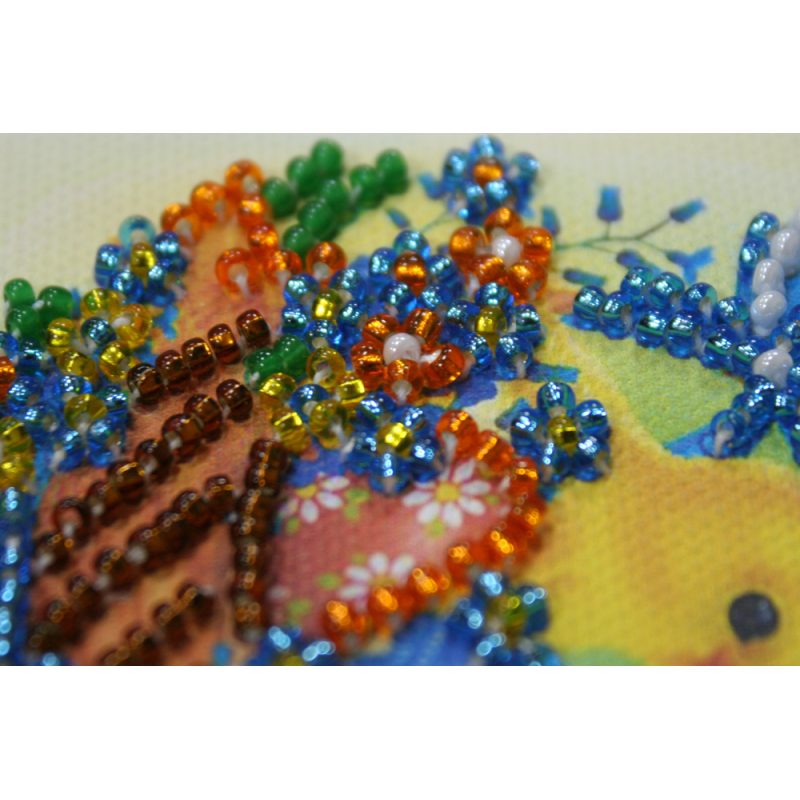 Bead Embroidery Magnet Kit "Easter basket – 3"