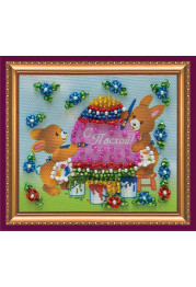 Bead Embroidery Magnet Kit "Easter still-life – 6"