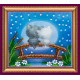 Bead Embroidery Magnet Kit "Moon cats"