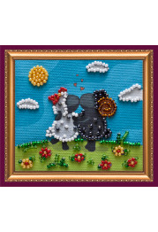 Bead Embroidery Magnet Kit "Enamoured woollies – 1"