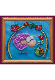 Bead Embroidery Magnet Kit "Woolly and snail"