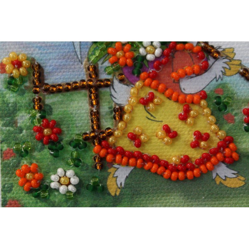 Bead Embroidery Magnet Kit "Hay-harvest"