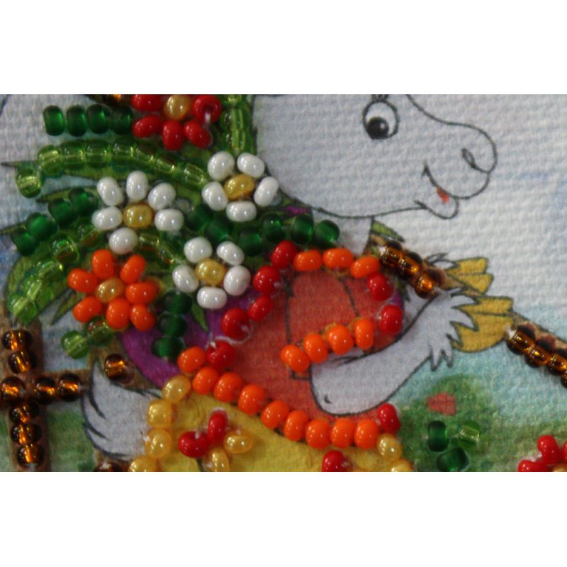 Bead Embroidery Magnet Kit "Hay-harvest"