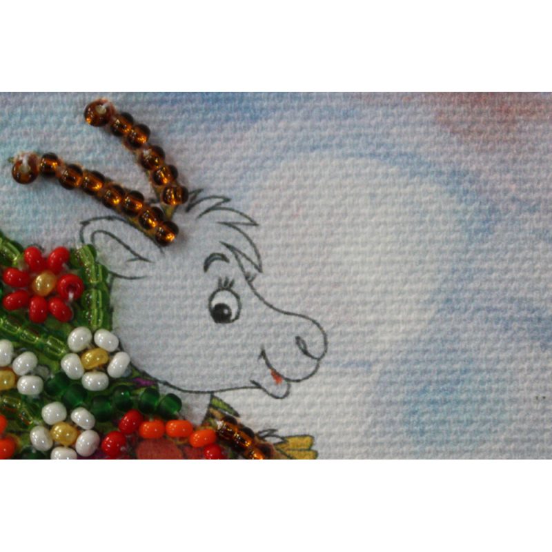Bead Embroidery Magnet Kit "Hay-harvest"