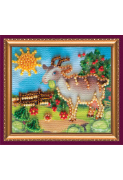 Bead Embroidery Magnet Kit "Goat and cole"