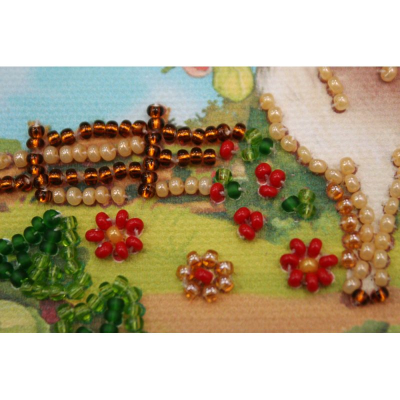 Bead Embroidery Magnet Kit "Goat and cole"