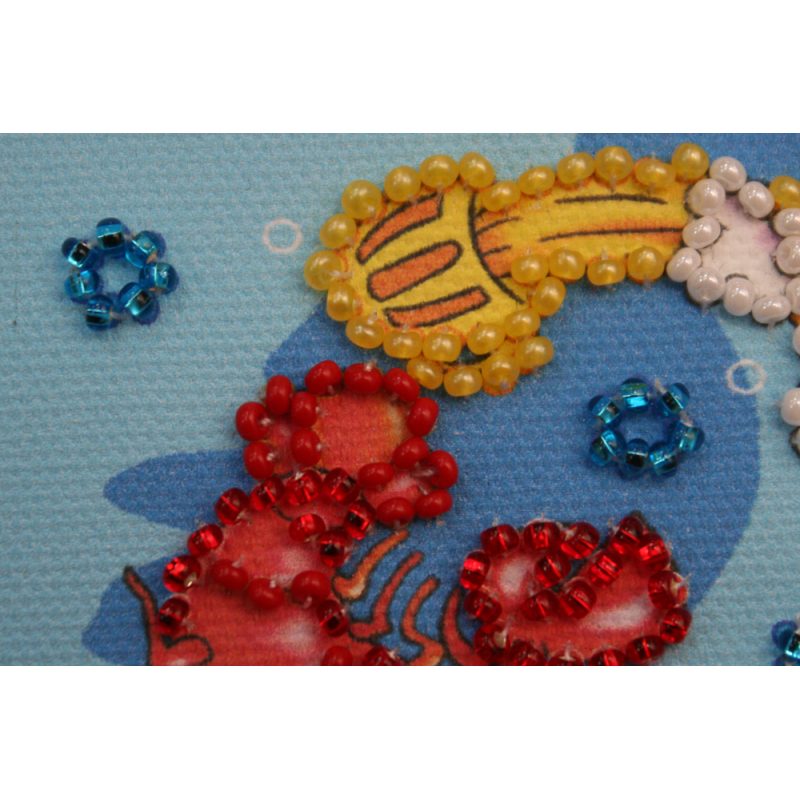 Bead Embroidery Magnet Kit "Cancer"