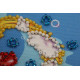 Bead Embroidery Magnet Kit "Cancer"
