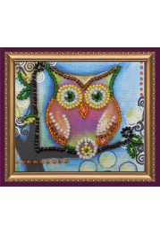 Bead Embroidery Magnet Kit "Owl – 1"