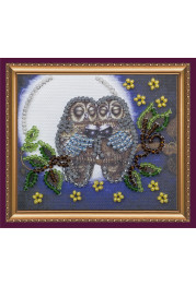 Bead Embroidery Magnet Kit "Owl – 3"