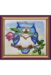 Bead Embroidery Magnet Kit "Owl – 4"