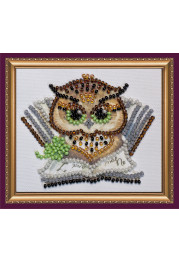 Bead Embroidery Magnet Kit "Owl – 7"