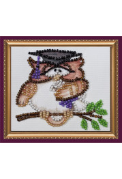 Bead Embroidery Magnet Kit "Owl – 8"