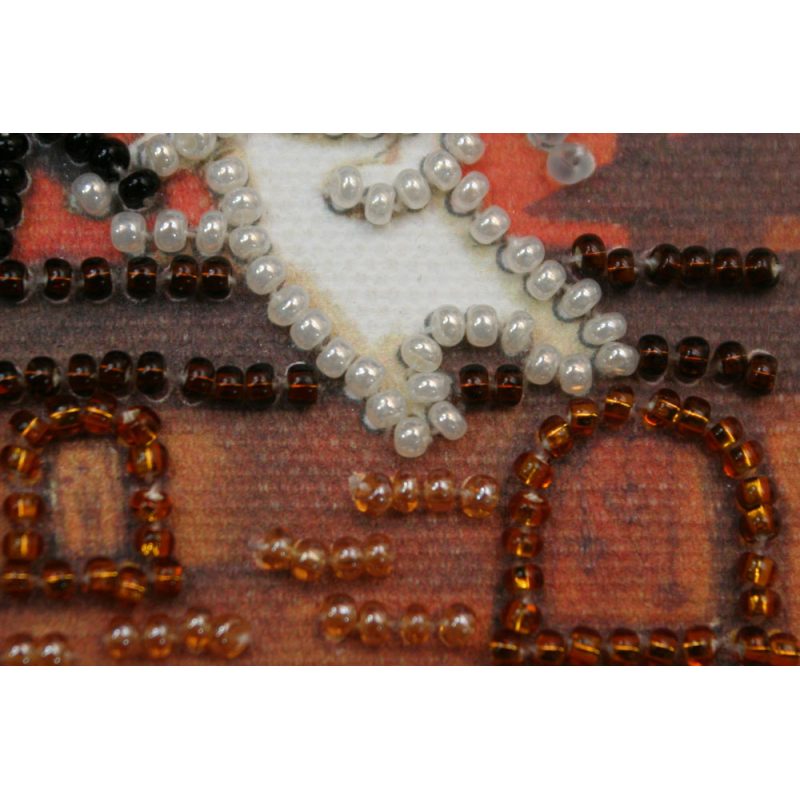 Bead Embroidery Magnet Kit "Fly with cats"