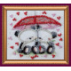 Bead Embroidery Magnet Kit "Bears under umbrella"