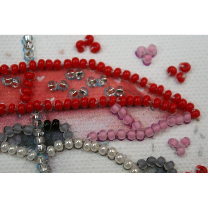 Bead Embroidery Magnet Kit "Bears under umbrella"