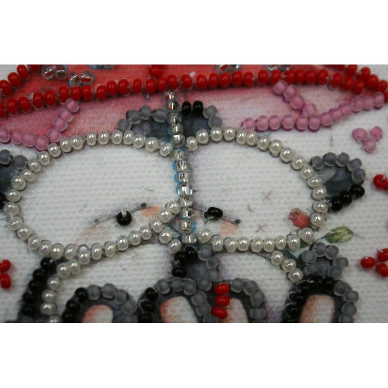 Bead Embroidery Magnet Kit "Bears under umbrella"