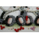 Bead Embroidery Magnet Kit "Bears under umbrella"