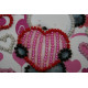 Bead Embroidery Magnet Kit "Bear and hearts"