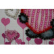 Bead Embroidery Magnet Kit "Bear and hearts"