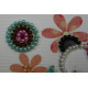 Bead Embroidery Magnet Kit "Bear and flowers"