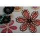 Bead Embroidery Magnet Kit "Bear and flowers"