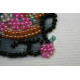 Bead Embroidery Magnet Kit "Bear and Forget-me-not"