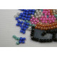 Bead Embroidery Magnet Kit "Bear and Forget-me-not"