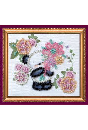 Bead Embroidery Magnet Kit "Bear's greeting"