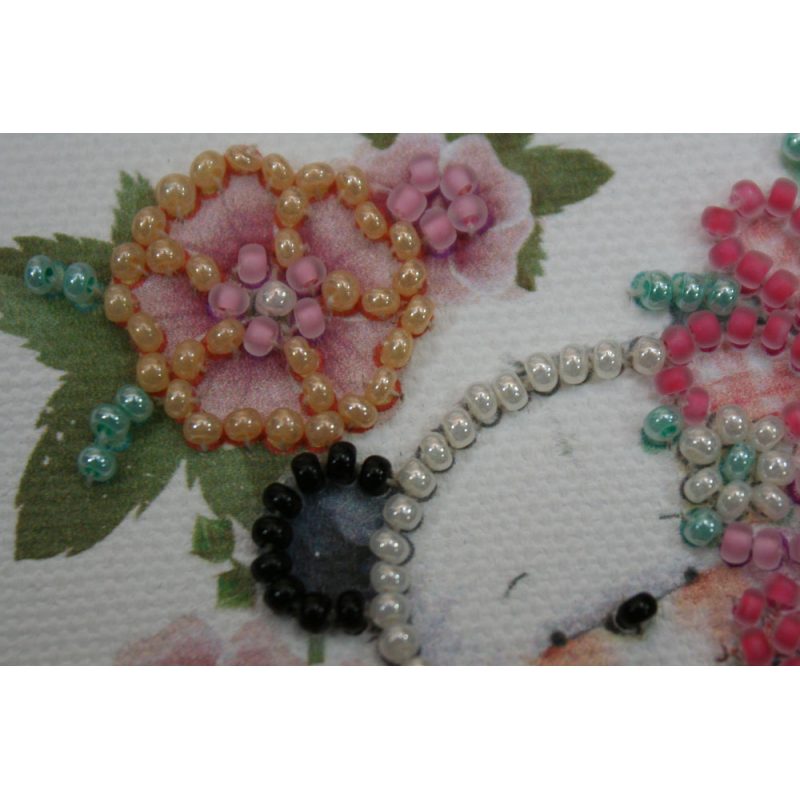 Bead Embroidery Magnet Kit "Bear's greeting"