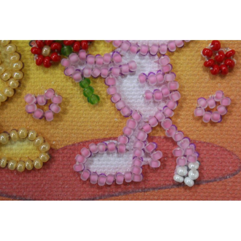 Bead Embroidery Magnet Kit "I love you"