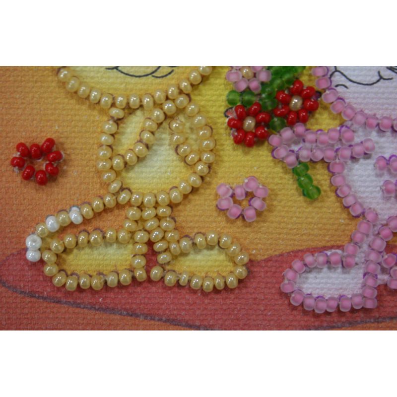 Bead Embroidery Magnet Kit "I love you"