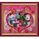 Bead Embroidery Magnet Kit "Saint Valentine's Day"