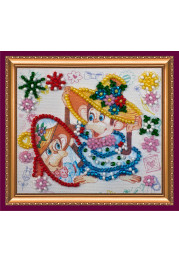 Bead Embroidery Magnet Kit "Fashion hat"