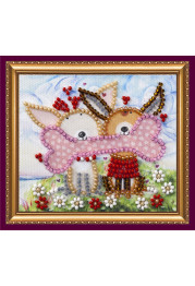 Bead Embroidery Magnet Kit "Doggie with goodies"
