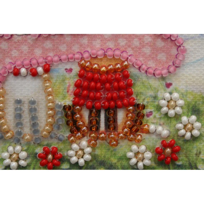 Bead Embroidery Magnet Kit "Doggie with goodies"