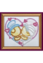 Bead Embroidery Magnet Kit "Just married bears"