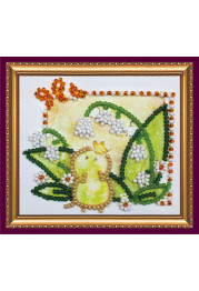 Bead Embroidery Magnet Kit "May Lilies"