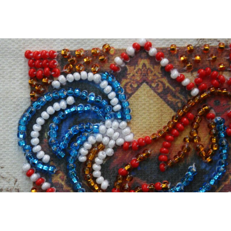 Bead Embroidery Magnet Kit "Pompous cockerel"