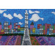 Bead Embroidery Magnet Kit "Paris"