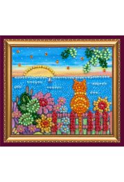 Bead Embroidery Magnet Kit "Summer evening"