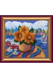 Bead Embroidery Magnet Kit "Romantic date"