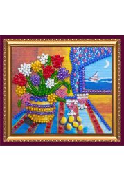 Bead Embroidery Magnet Kit "The smell of the sea"