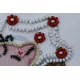 Bead Embroidery Magnet Kit "Cupcake and a rose"