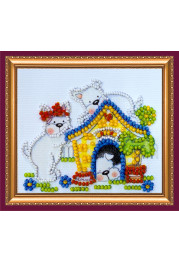 Bead Embroidery Magnet Kit "Naughty children"